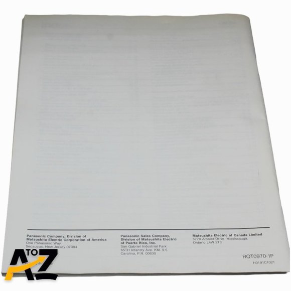 Technics Electronic Components SD-S2200 Operating Instructions Owner's Manual Or - Picture 3 of 12